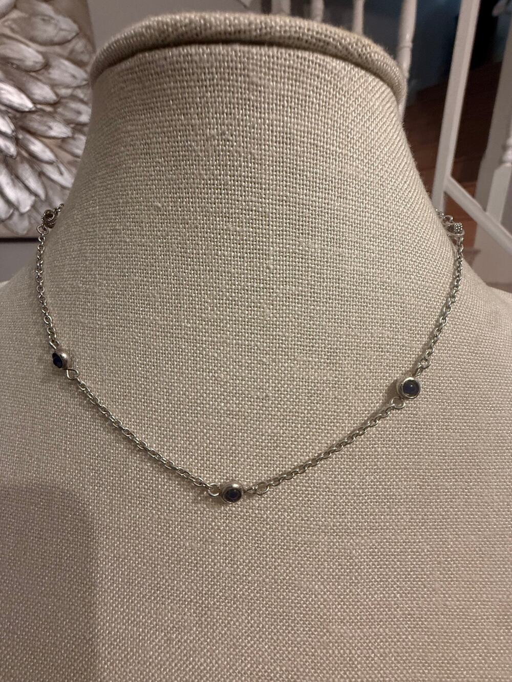 Vintage Sarah Coventry Canada Silver Tone Necklace 15”
